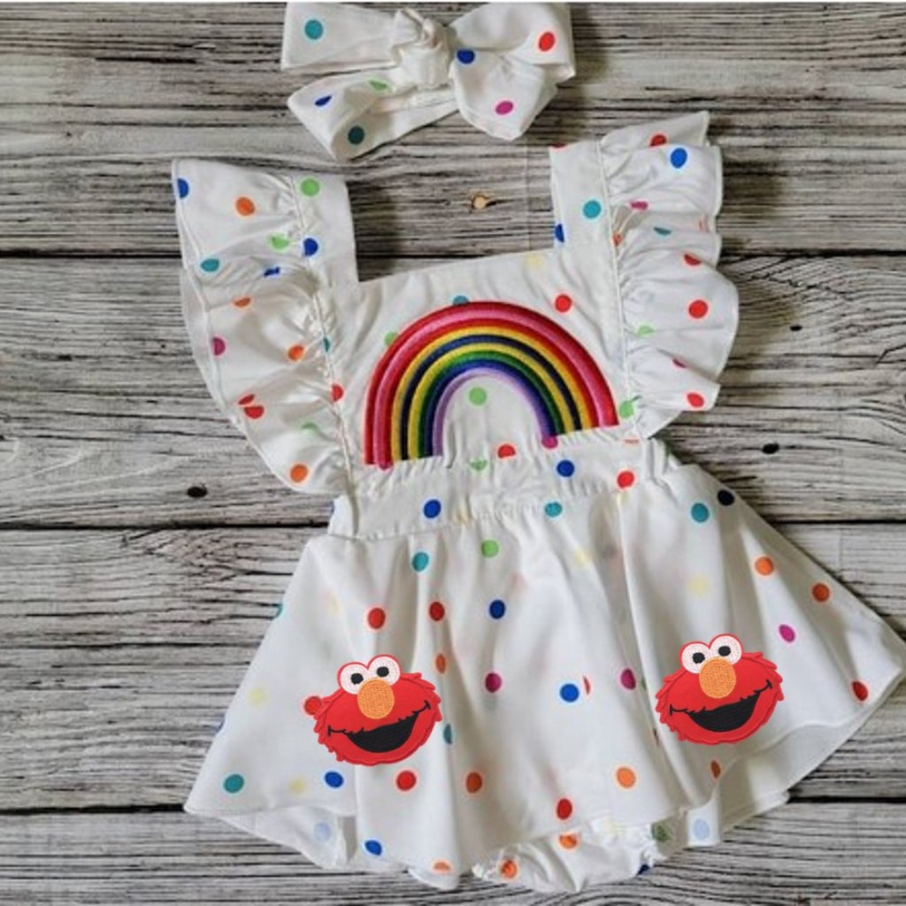 Sesame Street Girl Dress Elmo Dress Elmo Clothes Outfit Elmo First Birthday